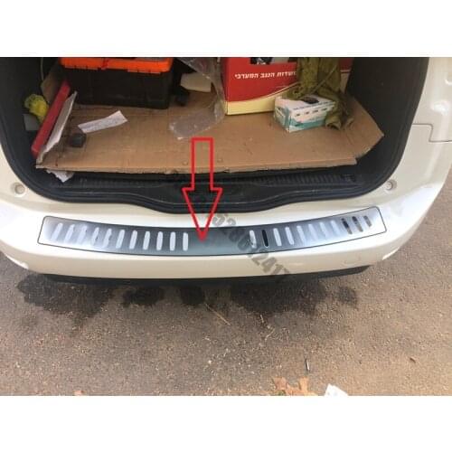 For Audi Q5 2009 2010 2011 2012 2013 2014-2019 stainless steel Rear Bumper Protector Sill Trunk Rear guard Tread Plate Trim