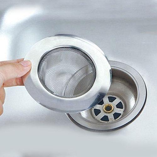 Home Bathroom Kitchen Sink Drain Strainer Stainless Steel Mesh Hole Filter Stopper Waste Plug Bathroom Hair Colander Catcher