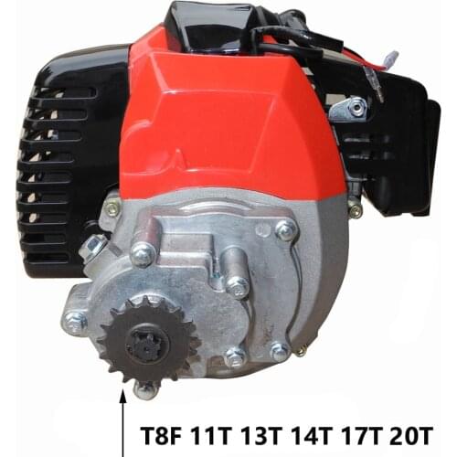 44-5 49cc Engine With Gearbox For 2 Stroke Mini Dirt Pit Bike Motorcycle Pocket Bike Mini Atv Parts