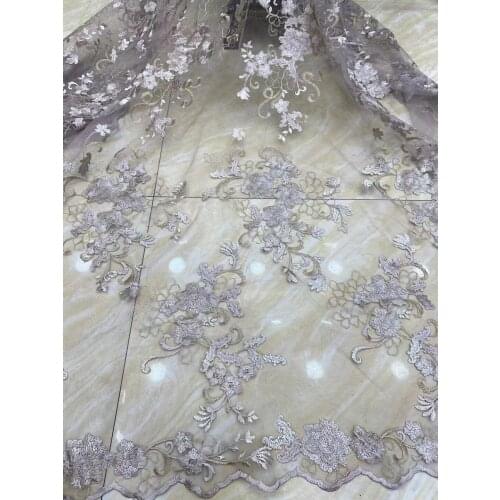 French Lace High Quality African Tulle Lace Fabric SYJ-568689 Fabric For Nigerian Party Dress African Lace