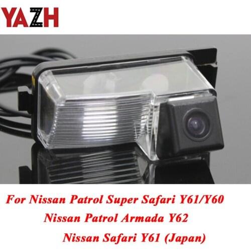 YAZH 175 Degree HD Reverse Rear View Camera For Nissan Patrol Super Safari Y61 Patrol Armada Y62 Car Parking Monitor Waterproof