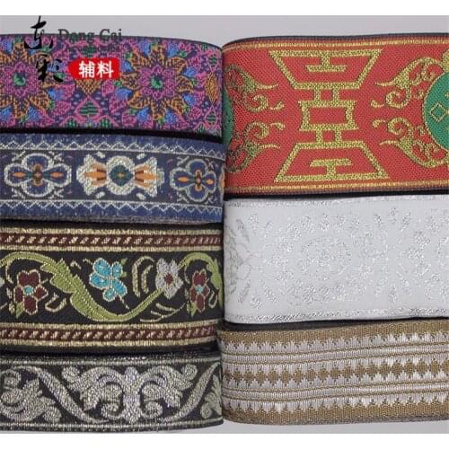 Width 2-5cm Creative Ribbons National Style Digital Jacquard Woven Ribbon DIY Sewing Supplies Handmade Costume Accessories