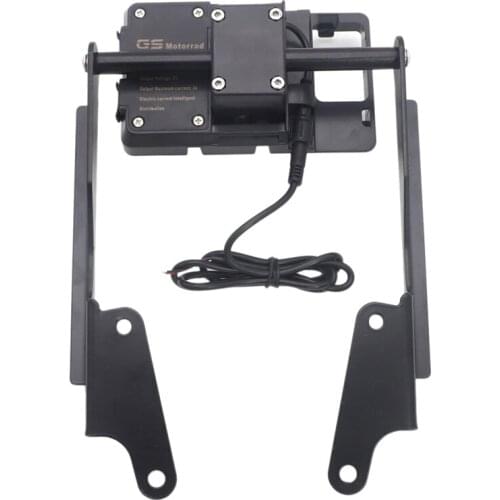 Motorcycle Phone Mount GPS Navigation Bracket Windshield Holder with Charging Case for Yamaha MT-09 MT09 2016-2019