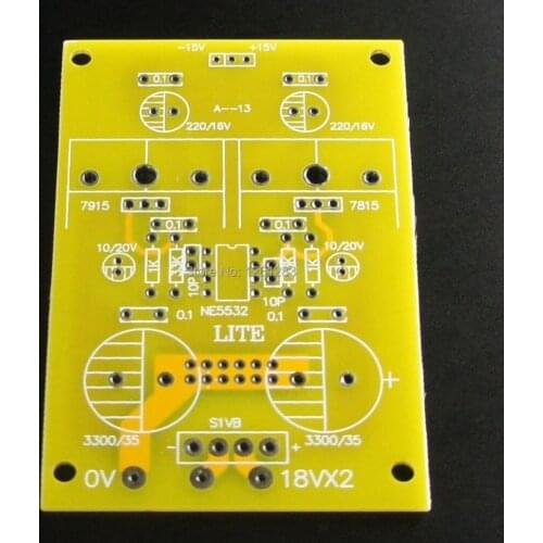 LITE PCB A-13 active servo power supply blank board +-15V / 1A output