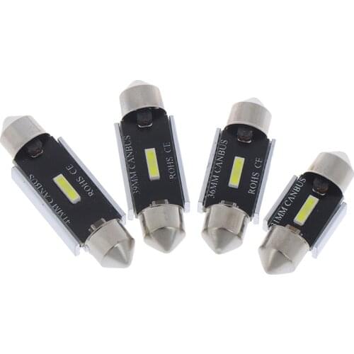 New Festoon CSP LED Bulbs 31mm 36mm 41mm C5W C10W Super Bright Car Dome Light No Error Auto Interior Reading Lamps