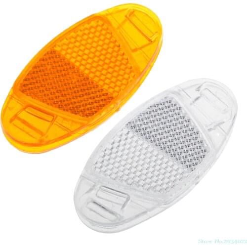 New 1Pc Bicycle Bike Spoke Reflector Safety Warning Light Wheel Rim Reflective Mount yellow white Drop Ship