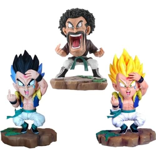 Dragon Ball Super Gotenks Anime Figure Hercule Mark PVC Toys Figurine Action Figma DBZ Brinquedos Model Statue Super Saiyan Doll