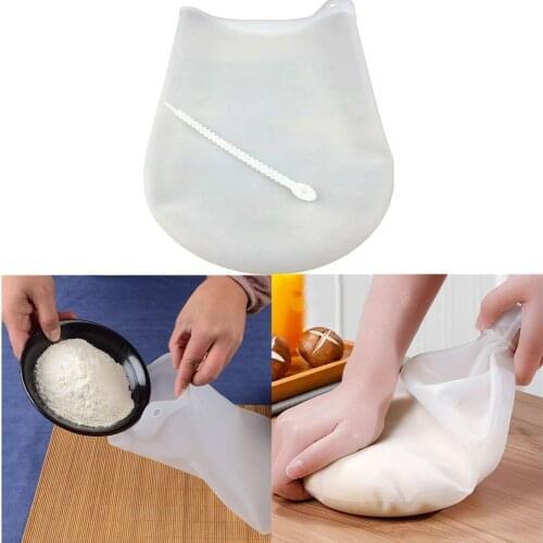 Silicone Kneading Dough Bag Cooking Pastry Tools Soft Preservation Kneading Dough Flour-mixing Bag Kitchen Gadget Accessories