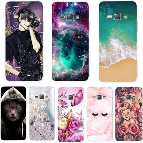 Silicone Soft TPU Case For Samsung J1 2016 Case Fundas On Samsung Galaxy J1 2016 J120F SM-J120F 4.5 inch Cat Animal Cover Shell