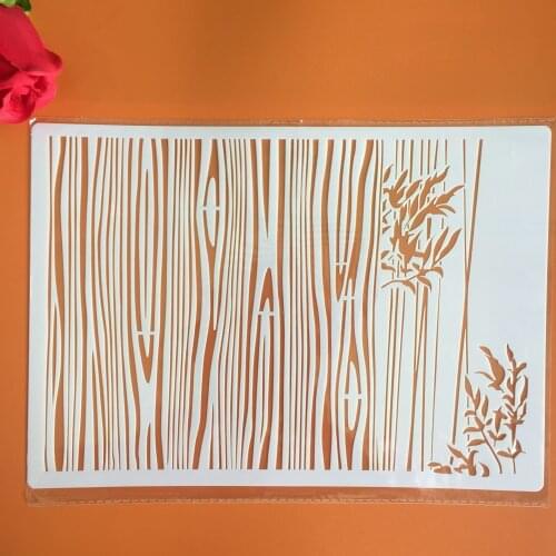 A4 29 *21cm wood grain DIY Stencils Wall Painting Scrapbook Coloring Embossing Album Decorative Paper Card Template, arts