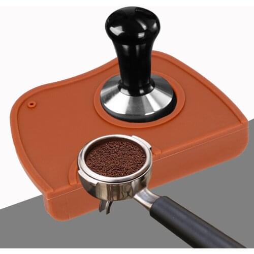 1pcs Silicon Rubber Corner Mat Espresso Coffee Tamper Mat Slip Resistant Pad Barista Coffee Tamping Mat Tool Holder
