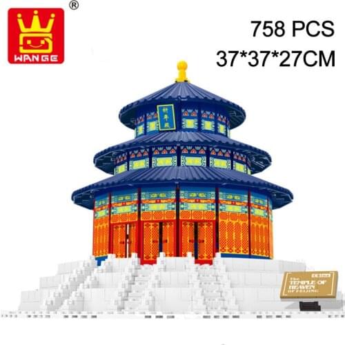 WANGE World Famous Architecture DIY Blocks Toys Assemble Construction Building Blocks Toys For Children 1052pcs Bricks No.8020