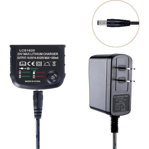 Dawupine LCS1260 Li-ion Battery charger For Black-Decker 14.4V 20V LBXR20 LBXR20-OPE LB20 LBX20 LBX402 Lithium Battery