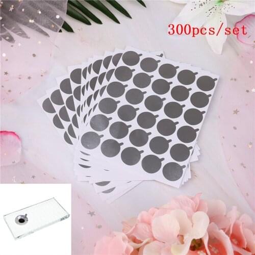 300pcs Eyelash Extension Protective Cover Stickers Makeup Eye Lash Extension Under Eye Glue Cover Sticker For Jade Crystal Stone