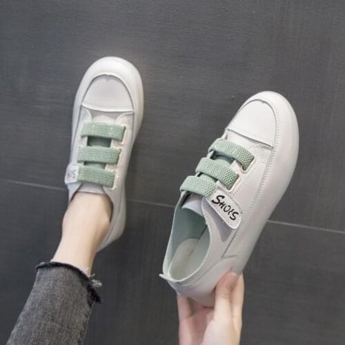 2021 Spring New Womens Velcro All-match Thick-soled Student Casual Breathable Sneakers Size 35-41