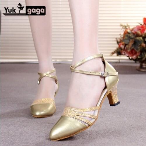 Brand New Womens Dance Shoes Heeled Tango Ballroom Latin Salsa Dancing Shoes For Women Hot Sales Soft bottom dance shoes
