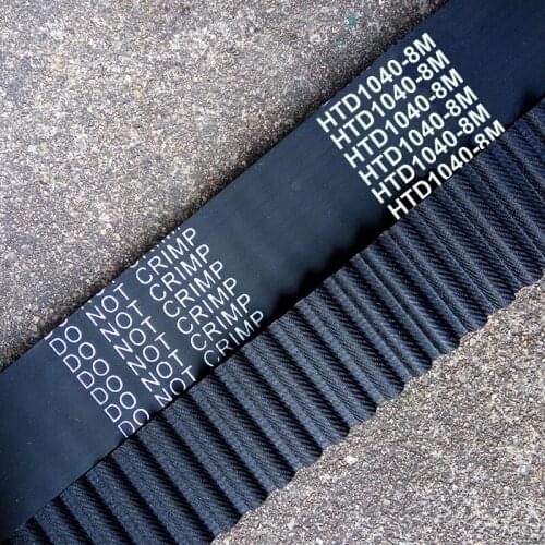 1pc HTD1040-8M Timing belt length 1040mm width 20 25 30 35 50 pitch 8mm teeth 130 Rubber HTD8M STD S8M Timing belts freeshipping