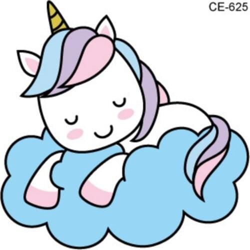 1pcs Little Unicorn Tattoo Sticker Party Favors Birthday Party Supplies Gift Kid Party Favors Gift for Guest Christmas Halloween