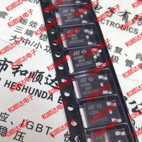 10pcs/lot GD6NC60H STGD6NC60H New stock TO-252 600V 7A
