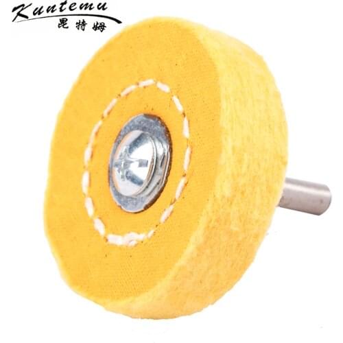 10PCS Cotton Polishing Wheel 2"*40 Buffing Wheel With Shank For Jewelry Wood Metal Polishing