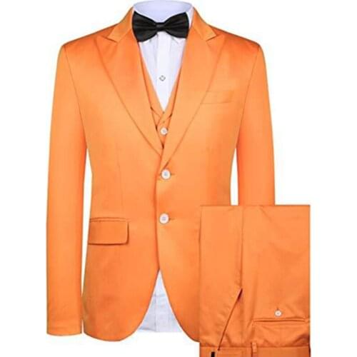 2021 Custom Fashion Handsome Pink Peak Lapel Men Suits Slim Fit Groomsmen Tuxedo For Wedding Beach Party 2 Prc (Jacket+Pants)