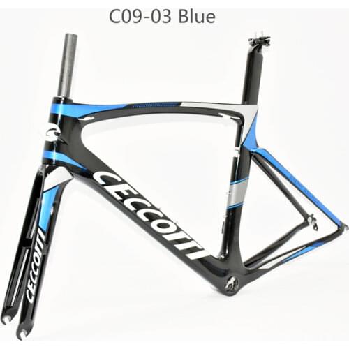 Carbon road bike frame CECCOTTI C09-1 Red Carbon Fiber Toray T1000 carbon bicycle frame 1 1/8 to 1 1/2 Tapered Integrated PF30