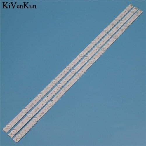 3PCS NEW TV Lamps LED Backlight Strips For Polaroid MSDV3233-U3 Bars Kit LED Bands LED315D10-07(B) LED315D10-ZC14-07(A) Rulers