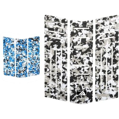 3 Piece Stomp Pad Surfboard EVA Front Traction Pad with 3M Adhesive Professional Tail Pad Surfboards, Shortboards, Longboards