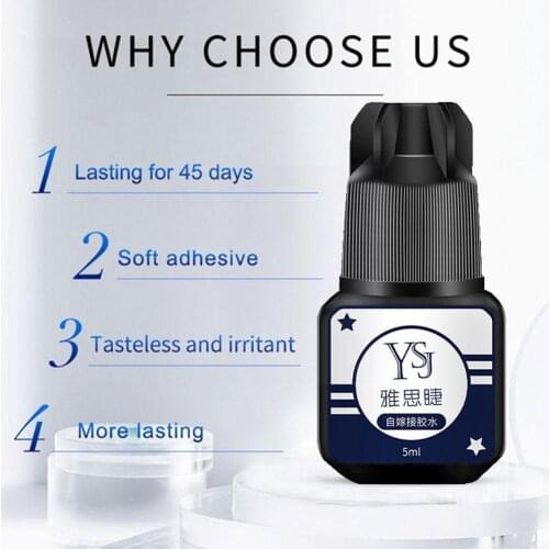 5ml Eyelash Extension Glue Black Tasteless No Irritant Lasting Adhesive Retention Tools Makeup Permanent Semi Fast Lash Dry A6N8