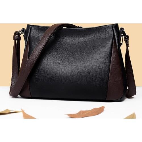 Ladies Fashion Crossbody Bags 2021 High Capacity Retro Shoulder Bag Handbag Female High Quality PU Leather Women Messenger Bag