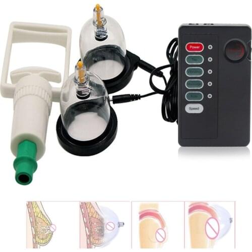 Electro Shock Nipple Sucker Vacuum Twist Pump Clitoris Nipple Stimulator Massager Breast Enhancer Enlargement Sex Toys for Women