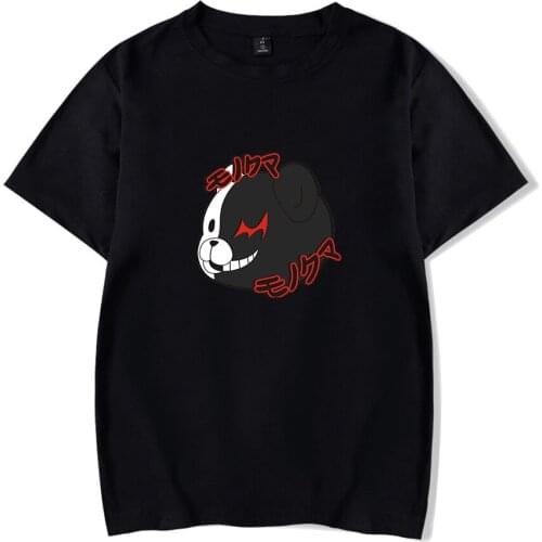 Anime Danganronpa Monokuma Black White Bear Kids T Shirt Adults T-shirt Cosplay Streetwear Summer Tshirt Graphic Tee Top
