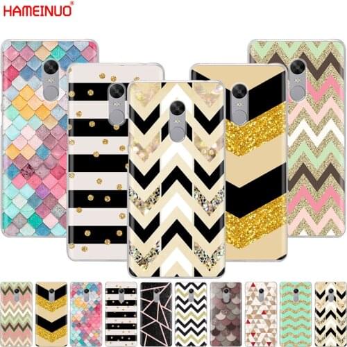HAMEINUO stripe gold glitter Wavy pattern Cover phone Case for Xiaomi redmi 5 4 1 1s 2 3 3s pro PLUS redmi note 4 4X 4A 5A