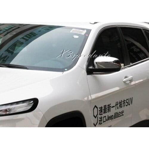 Chromed Car Styling Side Door Mirror Cover Trim For Jeep Cherokee 2014