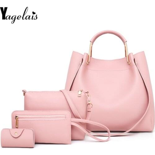2019 New Fashion High Quality Large Capacity Casual Women Handbag Fashion Four-piece Womens Shoulder Bag Messenger Bag
