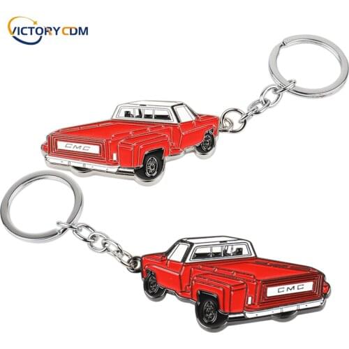2021 New 3D Metal Car Model keychain Car Styling Key ring Exquisite Gift For GMC Double sided