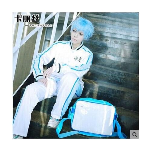 New Popular Cos TEIKO Kuroko Tetsuya Cosplay Kuroko no Basket Halloween TEIKO Uniforms Basket Clothes Sportswear Suit Top+Pa