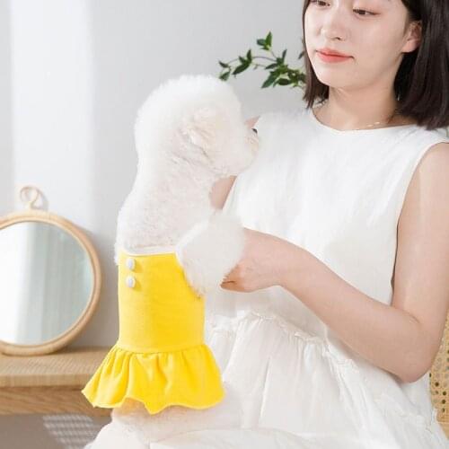 Puppy Dog Clothes Spring And Summer New Vest Small And Medium-Sized Dog Lovers Sling Skirt Cat Two-Legged Pet Clothes