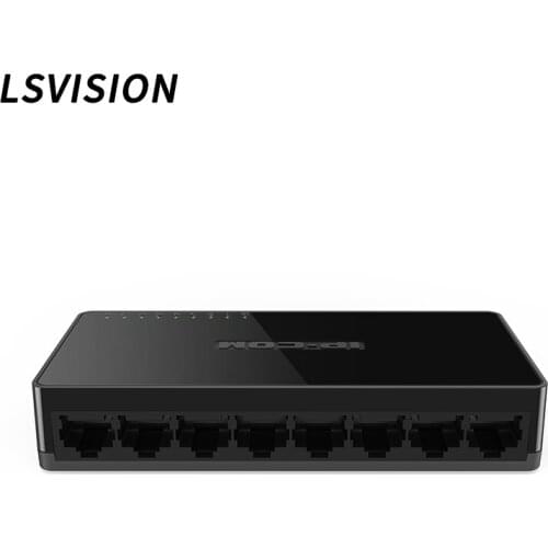 LSVision LSF1008-S 8 RJ45 Ports 10/100M ethernet switch Network Switch Support Access to Webcam plug and play