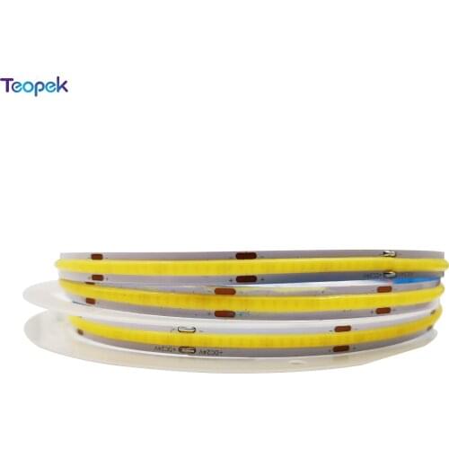 LED flexible COB high density FOB light bar white and warm white ,indoor illumination Led Ribbon Tape Home Decoration