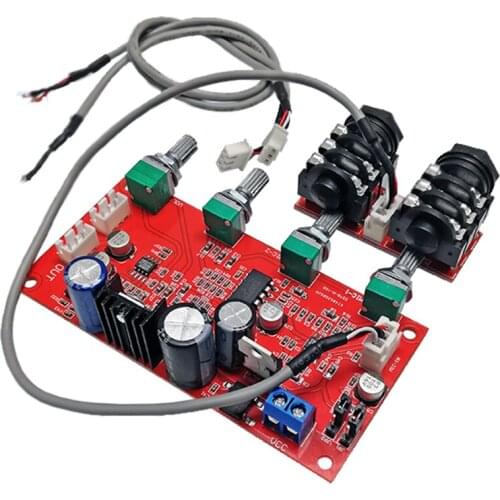 Taidacent Karaoke Board PT2399 Reverbe Circuit with AD828 Preamp Micphone Board Microphone Mixing Board for Electret Microphone
