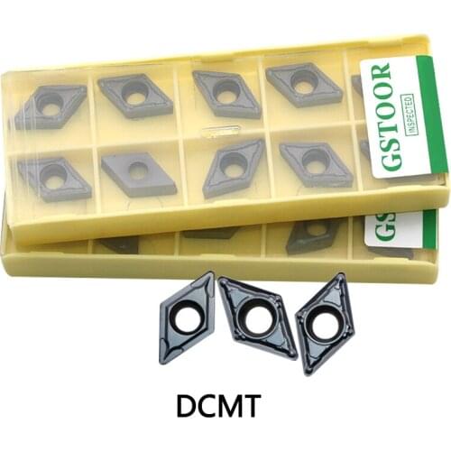 10PCS DCMT070204-MV DCMT11T304 DCMT11T308 GM9030 lathe Turning tools carbide insert for stainless steel