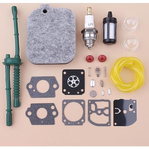 Air Fuel Filter Line Hose For Stihl BG45 BG46 BG55 BG65 BG85 Primer Bulb Check Valve Spark Plug Carburetor Repair Kit