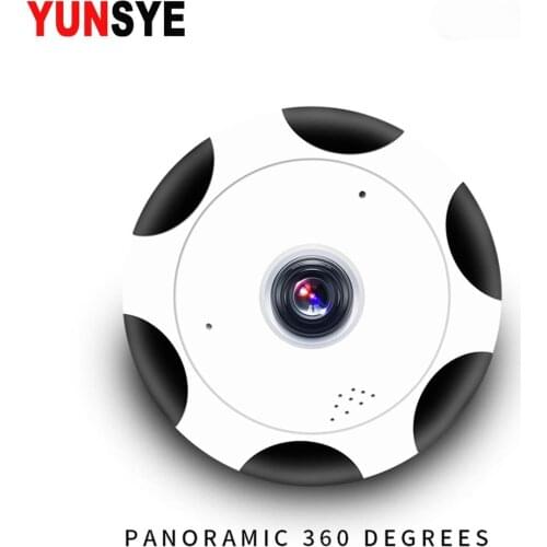 YUNSYE 360 Degree WiFi IP Camera 960P 1080P Smart Panorama IPC P2P Wireless IP Fisheye Lens 2.0MP CCTV Camera VR Baby Monitor
