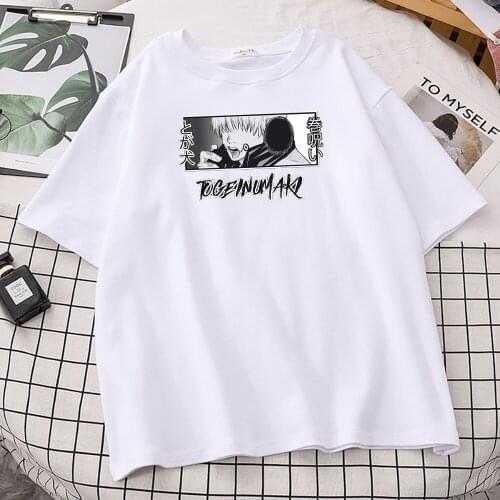 Jujutsu Kaisen Toge Inumaki Printing Tshirts WomenS Fitted Hip Hop T-Shirt Pattern Branded Tee Shirts Funny Soft T Shirts Woman