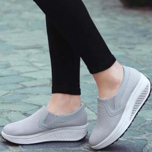 Shoes Woman Slip On Casual Women Sneakers Soft Women Vulcanize Sneakers Shoes Mesh Sneakers Women Platform Shoes Tenis Feminino
