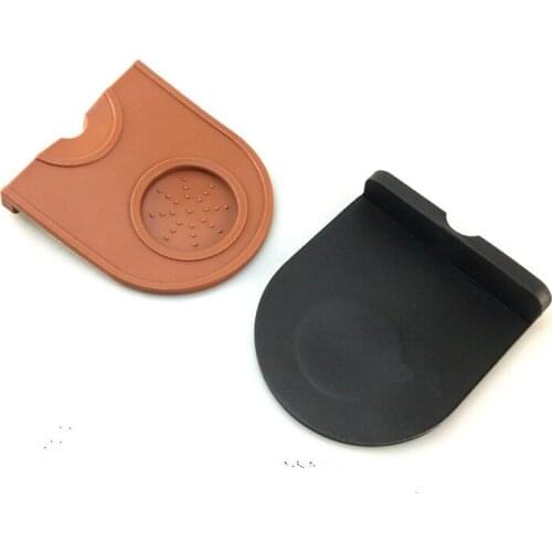 1PC Coffee Hammer Mat Silicone Espresso Double Coffee Tamper Mat Corner Coffee Powder Maker Hammer Pressure Mat PH 002