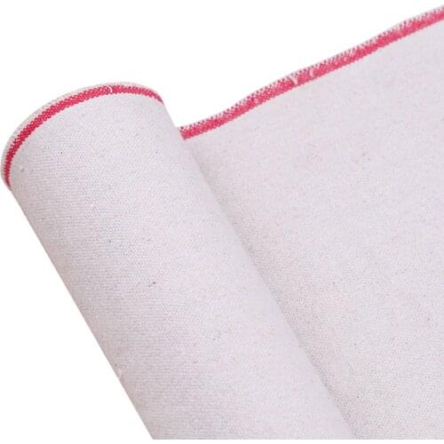 170cm wide Medium texture 327gsm unprimed paiting linen blend canvas roll for wholesale