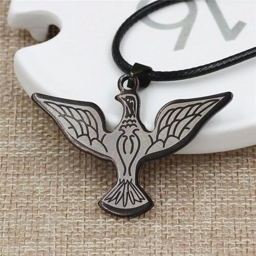 2 style Black Titanium Steel Eagle Pendant necklace for men Jewelry Top Quality Not Alloy Metal Drop shipping