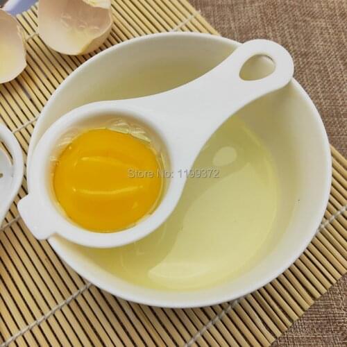 500pcs Egg Separator Egg White Yolk Filter Divider Sieve Holder Kitchen Gadget Cooking Tool Tools